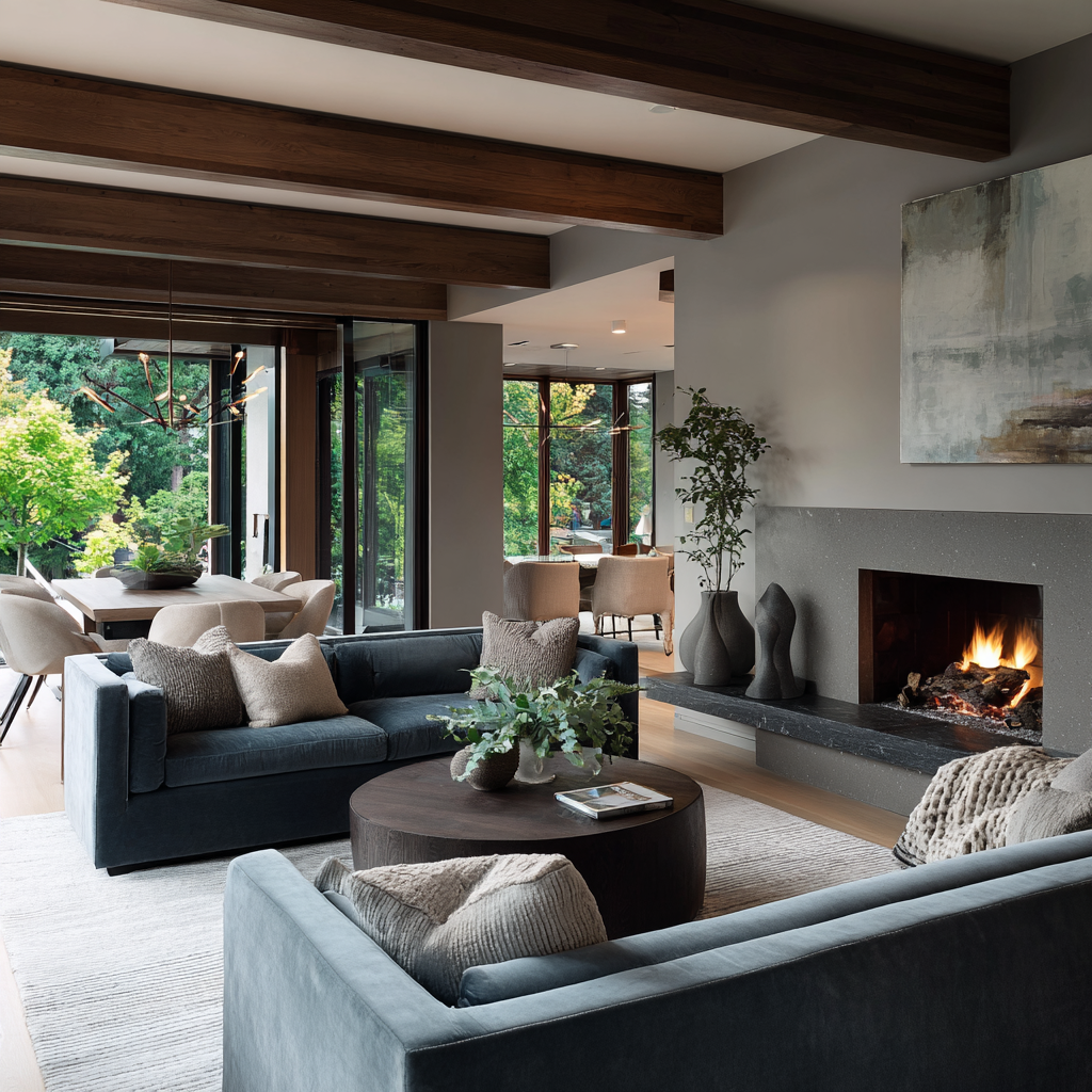 Comfortable interior living space at ABH Rehab in Pacific Palisades, California